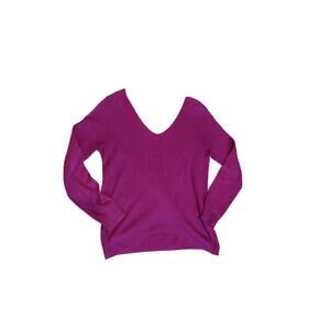 Splendid Twist Tie Back Sweater Purple/Magenta - Size S